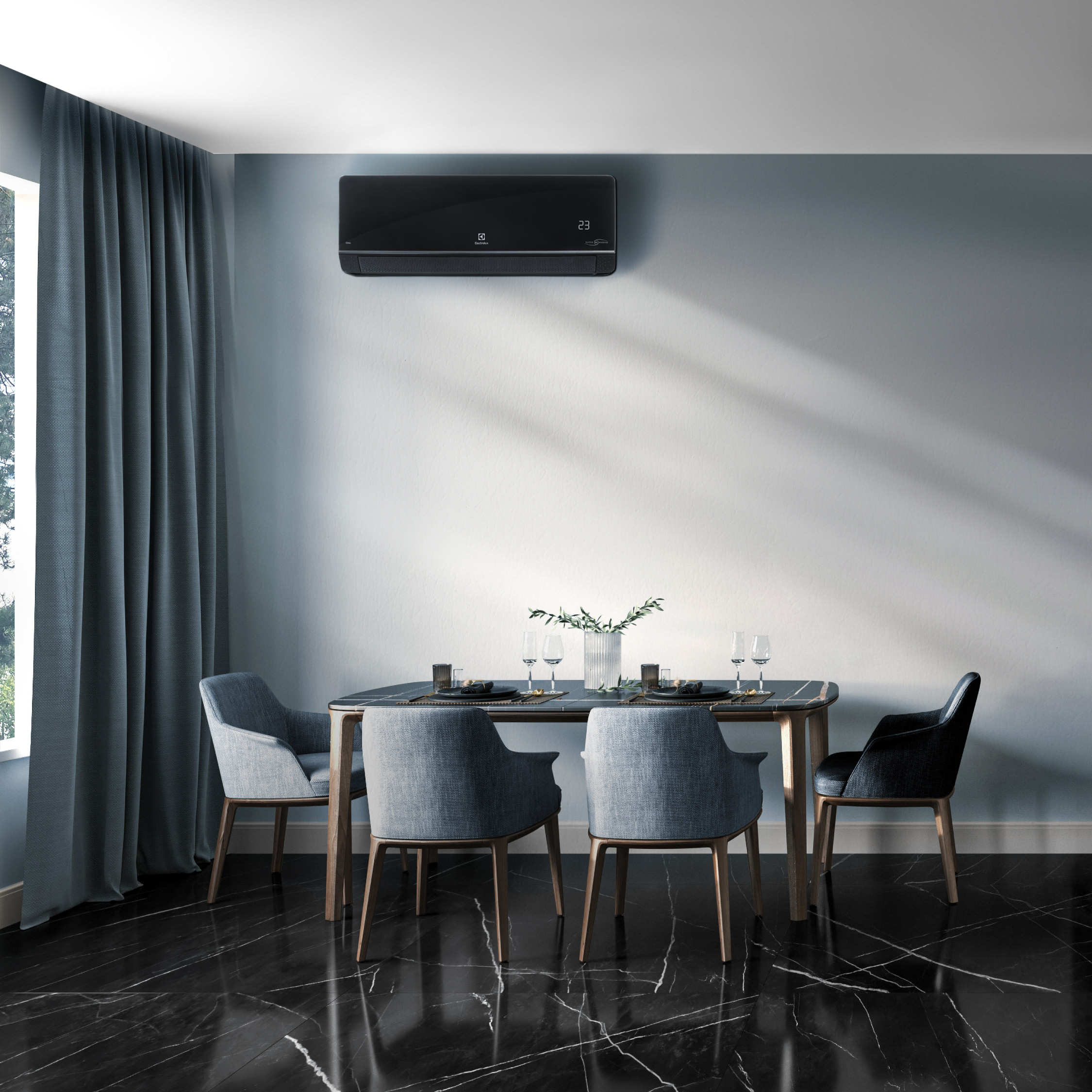 Сплит-система инверторного типа Electrolux Onix Super DC EACS/I-09HIX-BLACK/N8 комплект — изображение 14